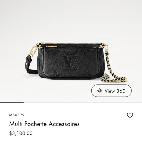 Louis Vuitton Multi Pochette black Monogram Empreinte Noir Large - Picture 16 of 16